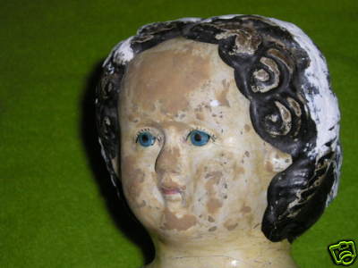 Antique 1858 Greiner Paper Mache Doll Head To Restore Antique Price