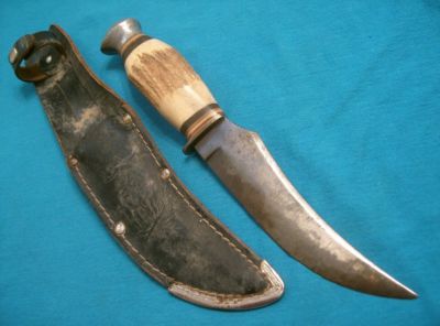 Antique German Stag Hunting Skinner Bowie Knife Knives Antique Price