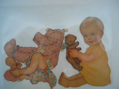 Vintage Baby Paper Doll W Outfits Mary Carol On Tab Antique Price