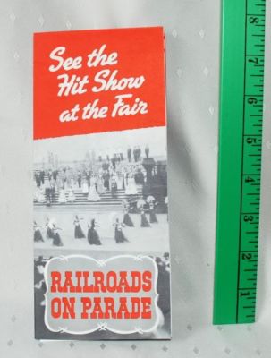 Railroads On Parade Ny World S Fair Brochure Map Antique