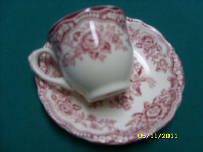 VINTAGE CROWN DUCAL AGR DEMITASSE CUP SAUCER BRISTOL Antique Price