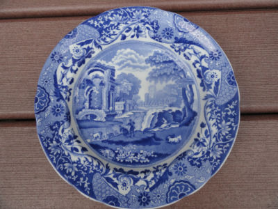 Vintage Copeland Spode Italian Blue White Plate Antique Price