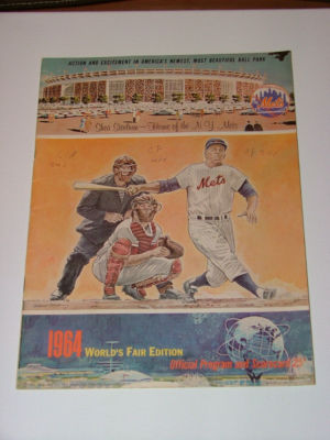 New York Mets World S Fair Scorecard Mets Program