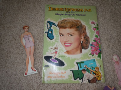 Vintage Original Debbie Reynolds Paper Dolls Whitman Magic Stay On