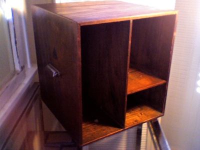 VINTAGE HAMILTON WOOD LETTERPRESS PRINTER CABINET SHADOW BOX DESK