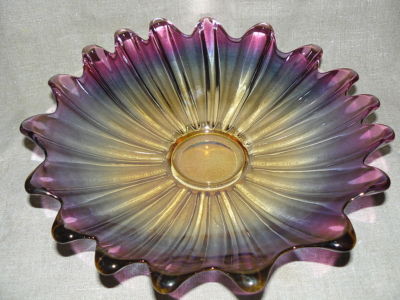 Federal Glass Company Celestial Iridized Svg Bowl Antique Price