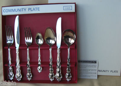 Boxed Set Of Oneida Community Plate Mansion House Cutlery Piece