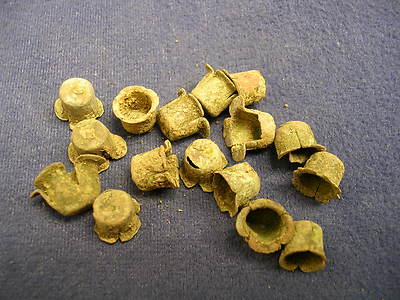 Civil War Dug Musket Rifle Percussion Brass Caps Relics Battlefield