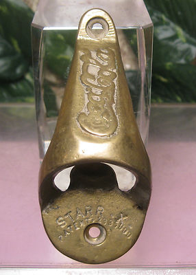 Vintage 1940 S COCA COLA Wall Mount Vertical Bottle Opener STARR X PAT