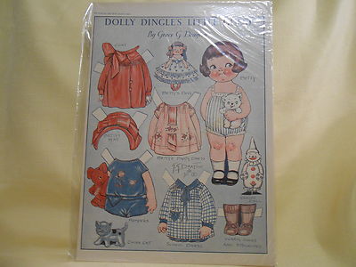 Vintage Uncut Dolly Dingle Paper Dolls From Pictorial Review January