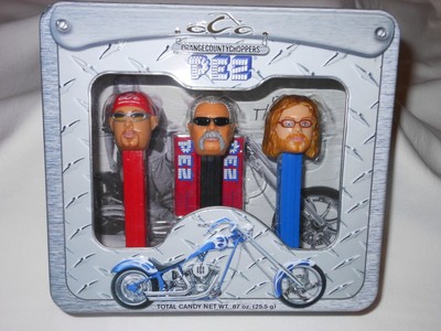 Pez Set Orange County Choppers Paul Jr Sr And Mikey Antique