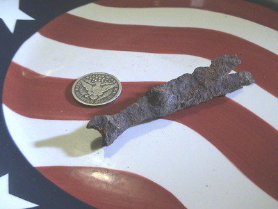 DUG CIVIL WAR IRON MUSKET GUN TOOL DUG BATTLE OF BRANDY STATION VA