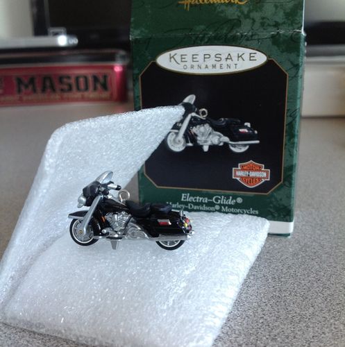 Harley Davidson Motor Cycles Electra Glide Hallmark Keepsake Ornament