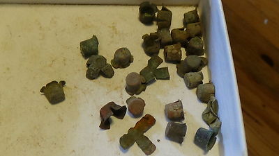 DUG CIVIL WAR LOT OF 25 MUSKET PERCUSSION CAPS DUG BRANDY Antique