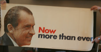 Authentic Large Nixon Now More Than Ever Headquarters Poster