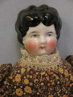 Pretty 17 Antique German China Head Doll Circa 1900 1910 No Damage No