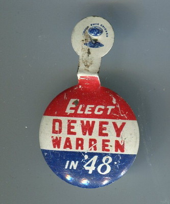 Vintage Thomas Dewey S Presidential Campaign Pin Back Button