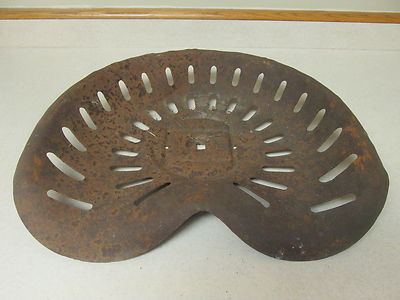 Vintage John Deere Tractor Seat Antique Collectible Steel Implement Plow Seat -- Antique Price