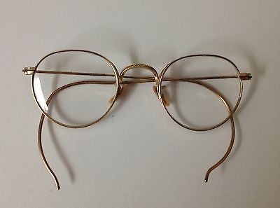 Vintage Antique B L Ful Vue Gold Filled Wire Rim Eyeglasses Steampunk