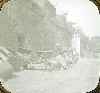 Fort Morgan Al Civil War Canon Debris Outside Walls Lantern