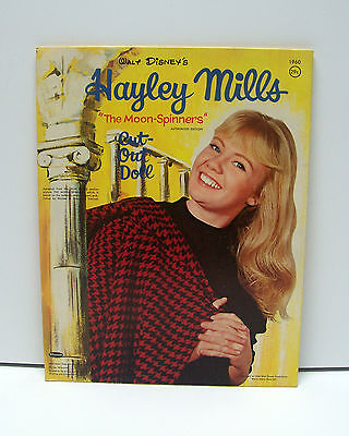 Vintage 1960 Hayley Mills Paper Doll Book Walt Disney Complete Uncut