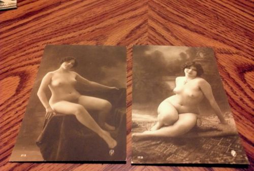 French Nudes RPPC Early 1920s Erotic Woman Fully Nude Great Body