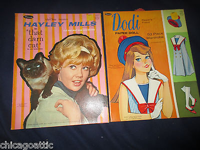 S Whitman Paper Doll Sets Barbie Dodi Hayley Mills That