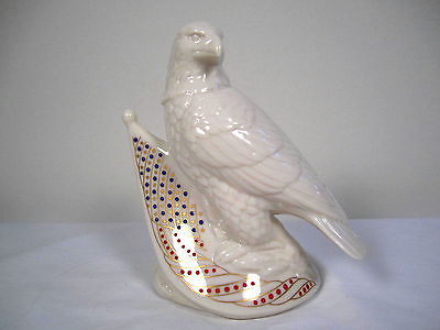 LENOX CHINA JEWELS Poecelain BIRD FIGURE FIGURINE BALD EAGLE AMERICAN