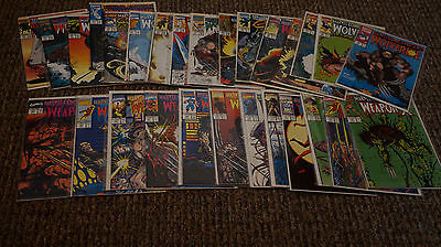 Wolverine Marvel Comics Presents Lot 73 100 Bag Board Exc Weapon X