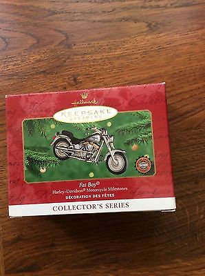 Hallmark Keepsake Harley Davidson Motorcycle Milestones Fat Boy