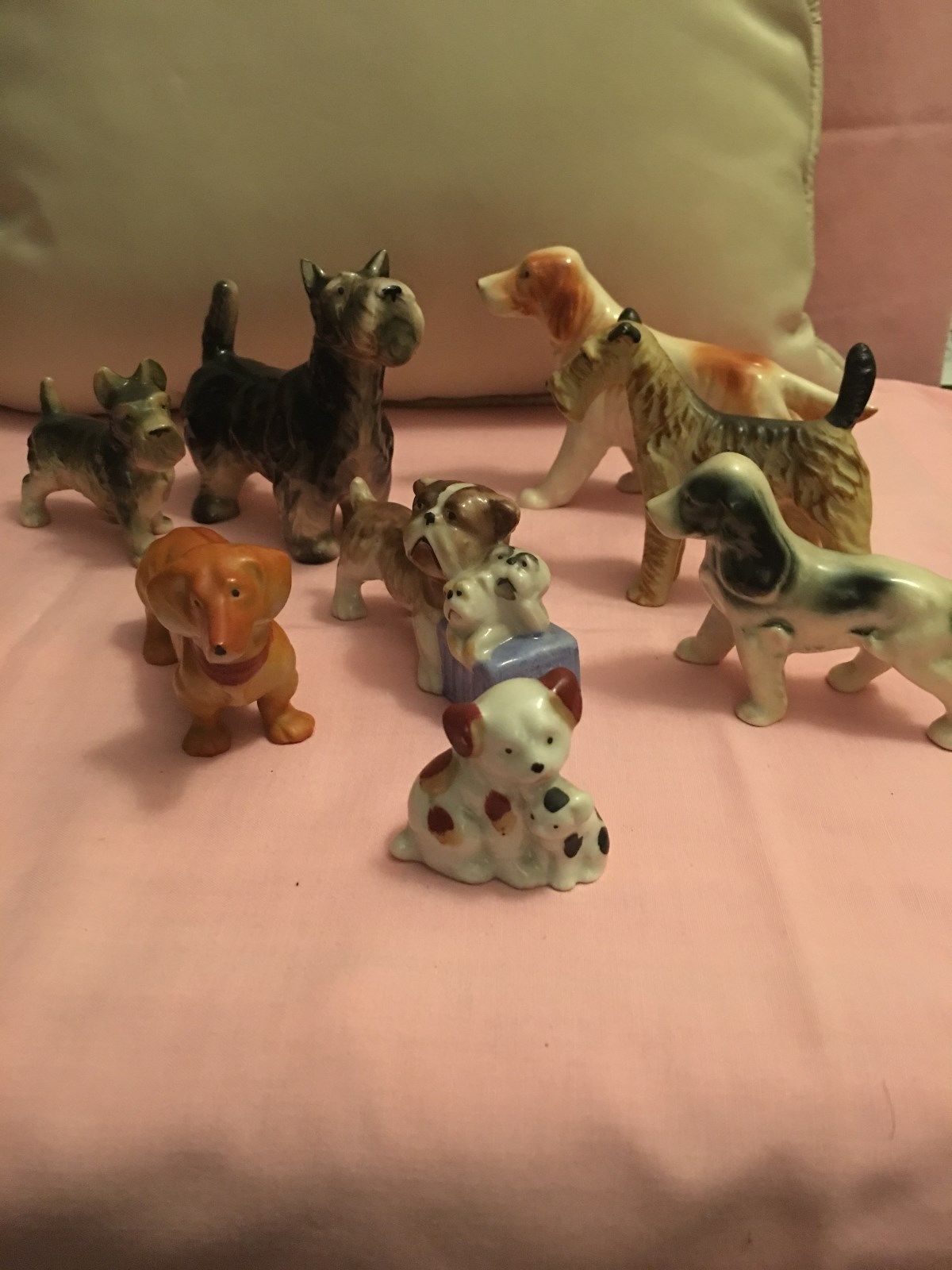 dog figurines made in occupied japan