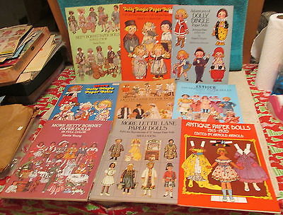 S S Uncut Paper Doll Books Dolly Dingle Betty Bonnet Lettie