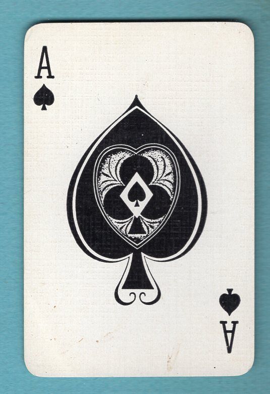 1 Single Swap Playing Card ACE OF SPADES A3 STRIKING SPADE ACE VINTAGE