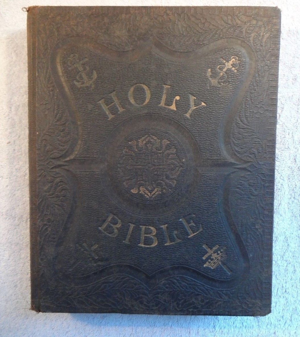 Antique Pictorial HOLY BIBLE Self Pronouncing Edition King James