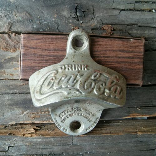 Vintage Coca Cola Starr Wall Mounted Bottle Opener Brown CO VA