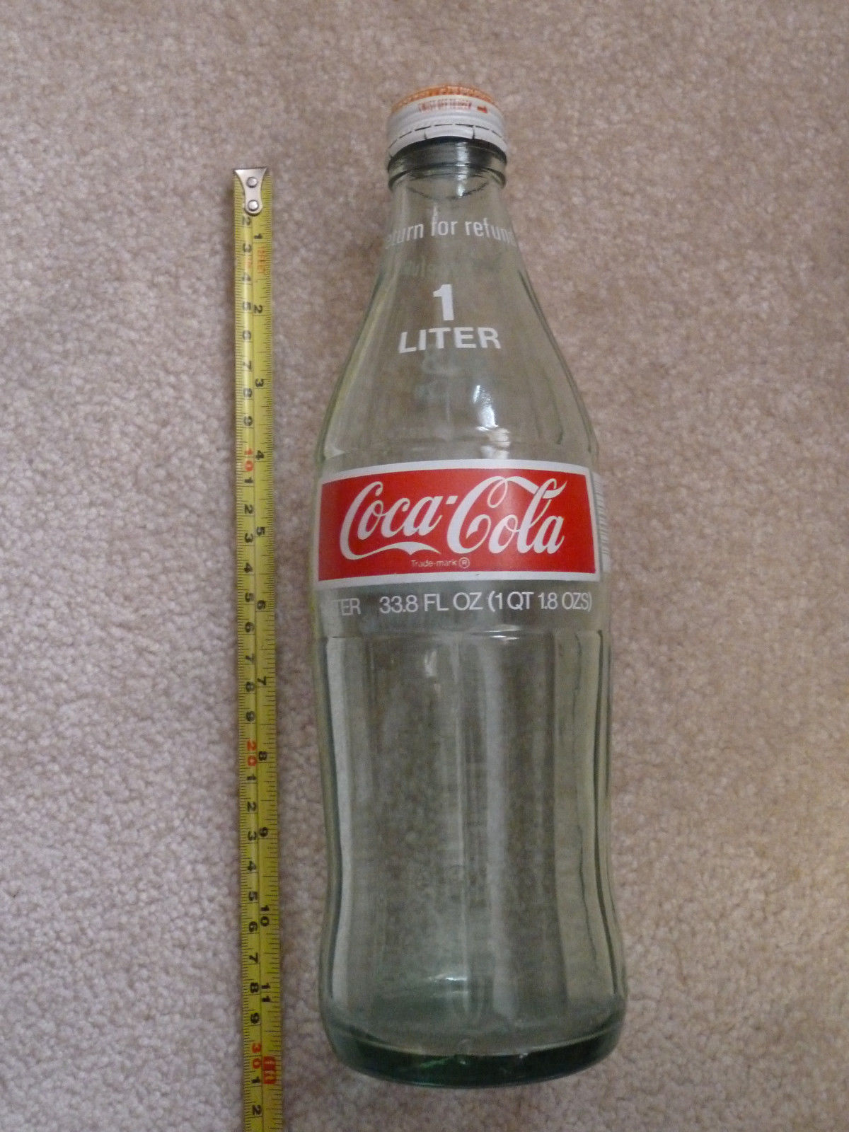 Coca Cola 1 Liter 33 8 Ounce Glass Coke Bottle Antique Price Guide