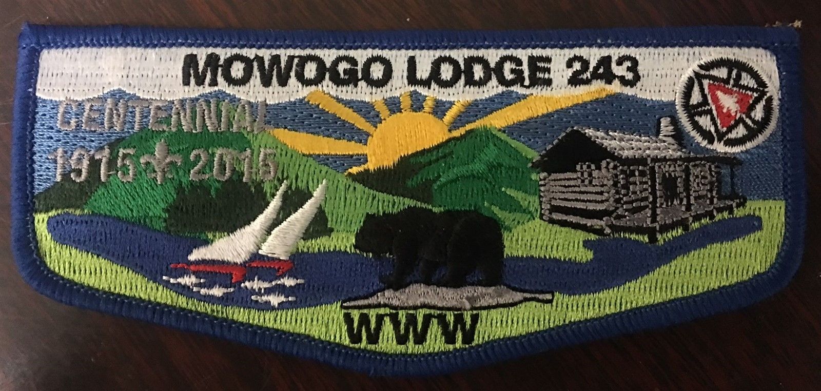 Oa Flap Mowogo Lodge Oa Centennial Flap Blue Bdr