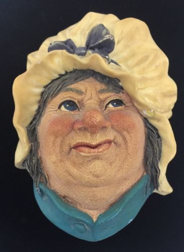 Bosson England Sarah Gamp Chalkwear Head Good Condition Antique