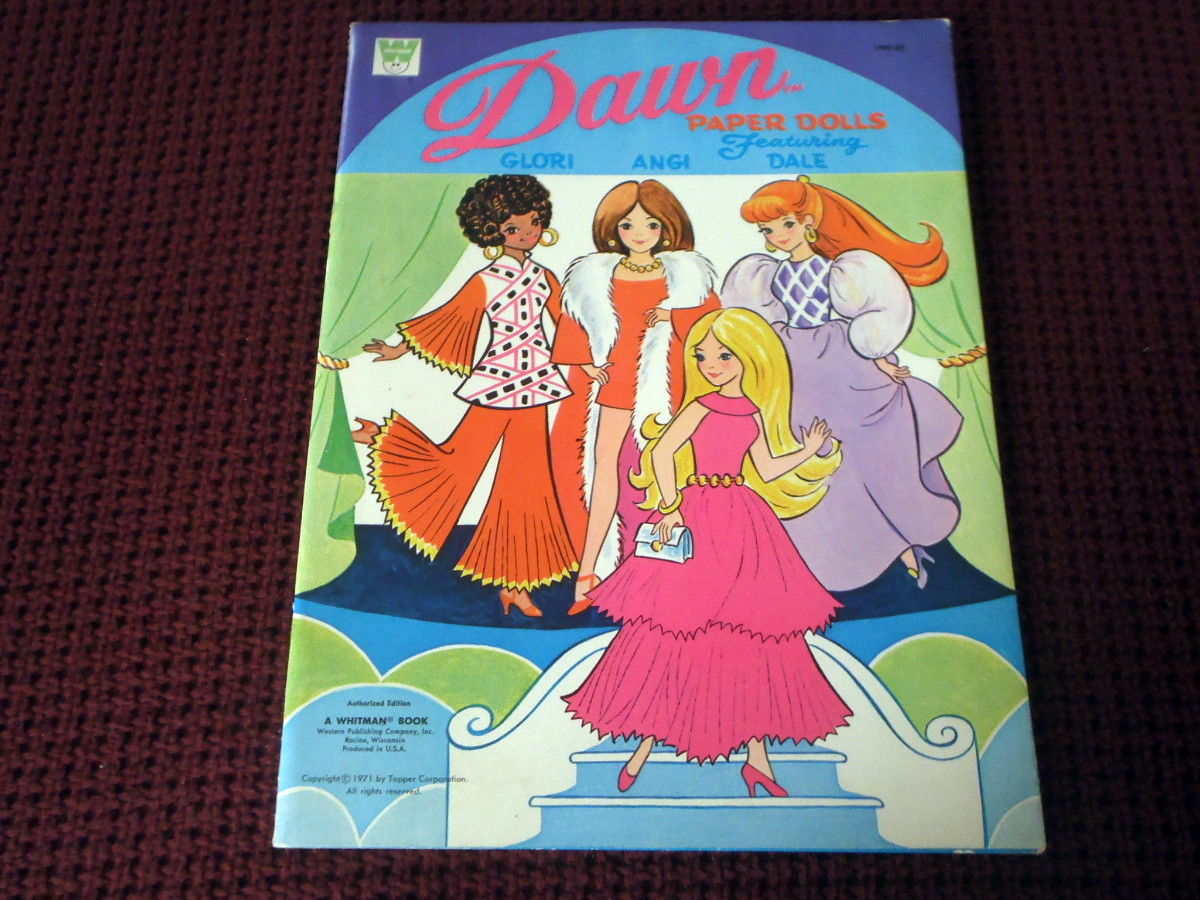 Dawn Paper Dolls Featuring Glori Angi Dale Whitman Topper 1971 Unused