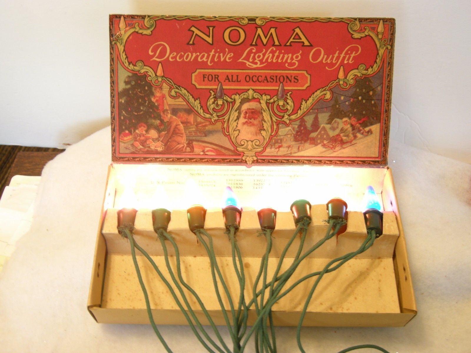 Vintage Christmas Lights - Noma C6 Decorative Lighting Outfit 