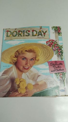 Vintage Whitman Paper Doll Folder Book Doris Day Uncut