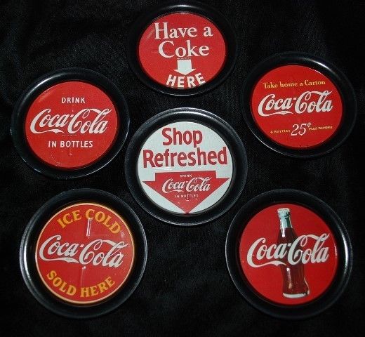 COCA COLA DRINK COASTERS SET OF 6 NEW Antique Price Guide Details Page