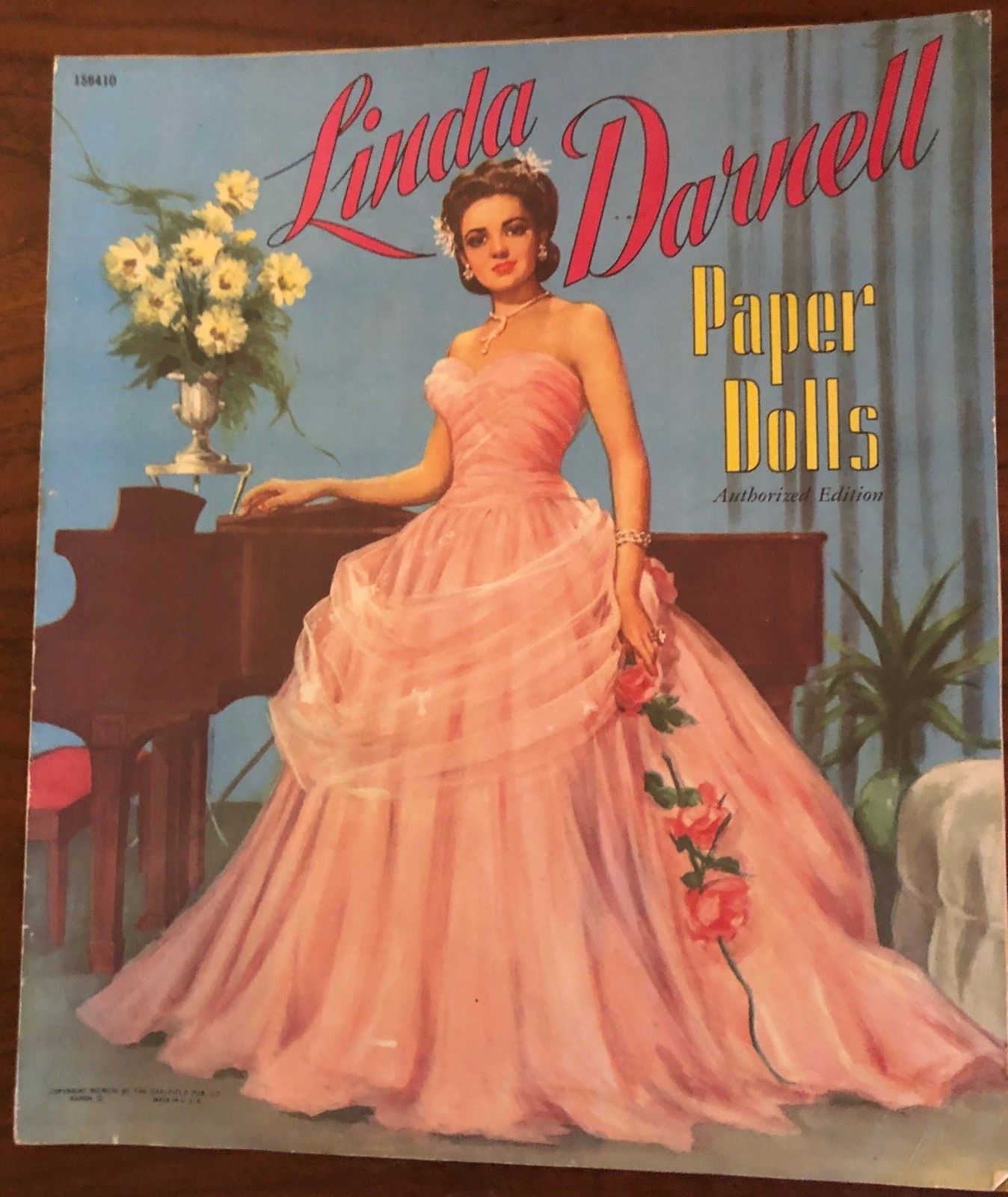 LINDA DARNELL 1953 VINTAGE CELEBRITY MOVIE STAR PAPER DOLL CUT OUTS