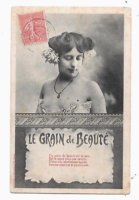 Postcard Nude French Woman Stamp Risque Real Photo Antique Price