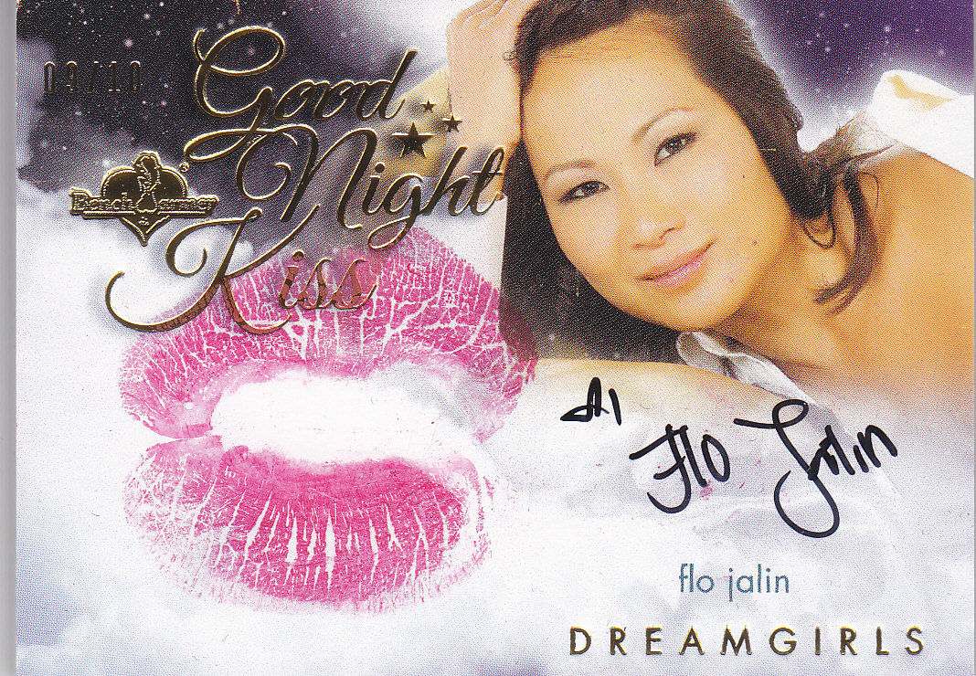 2017 BENCHWARMER DREAMGIRLS FLO JALIN AUTOGRAPH GOOD NIGHT KISS CARD