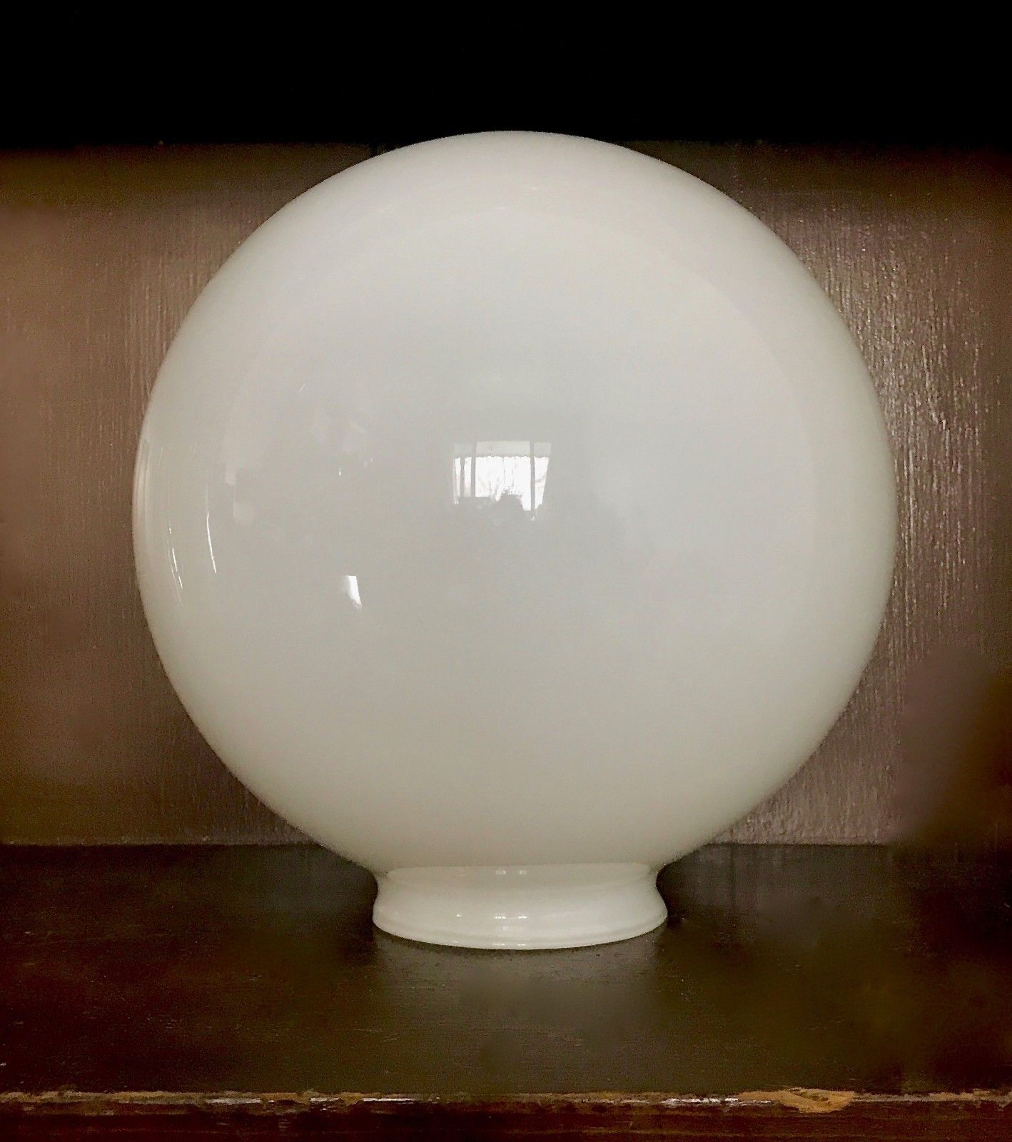 Milk Glass Round Light Ceiling Fixture Replacement Globe Lamp