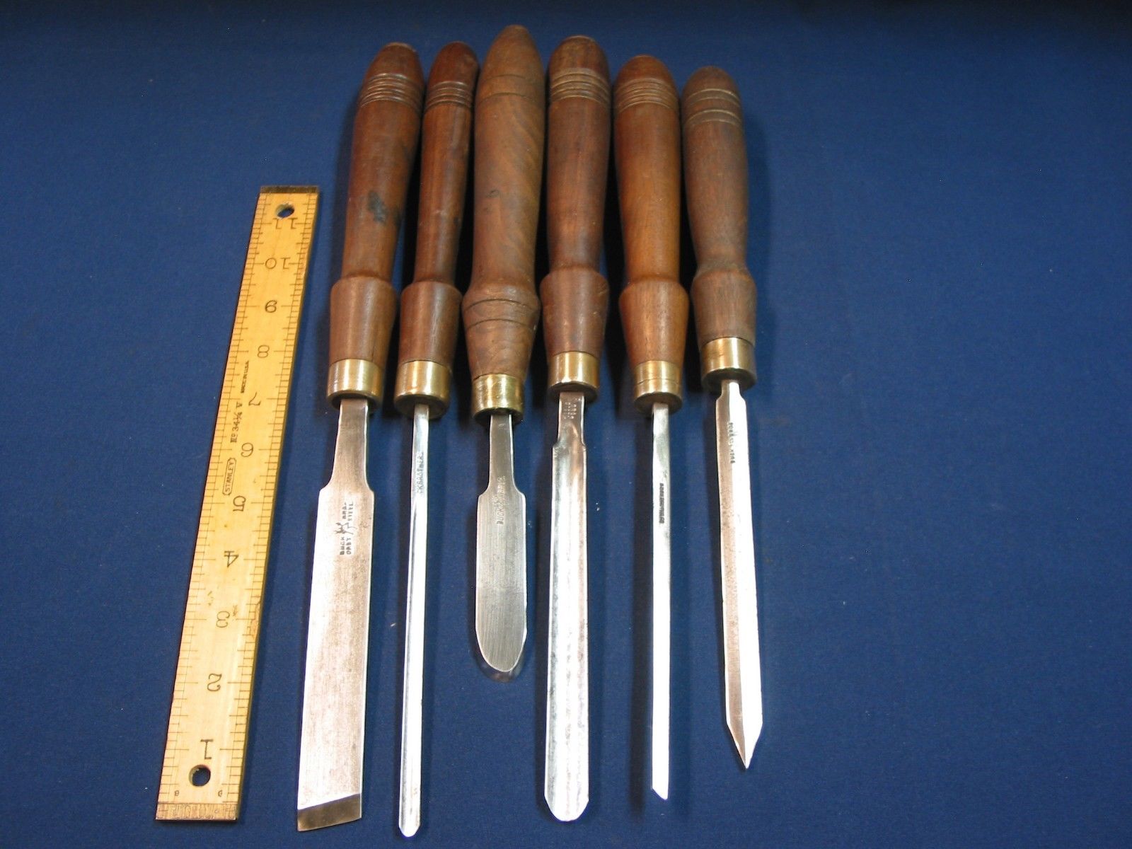 6 Vintage Buck Bros Turning Chisels Antique Price Guide Details Page