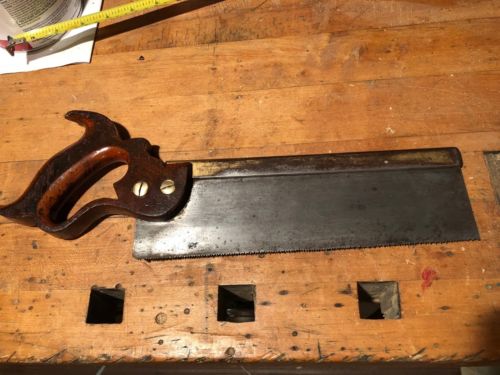 Henry Disston Sons Back Saw In Warranted Cast Steel Philada