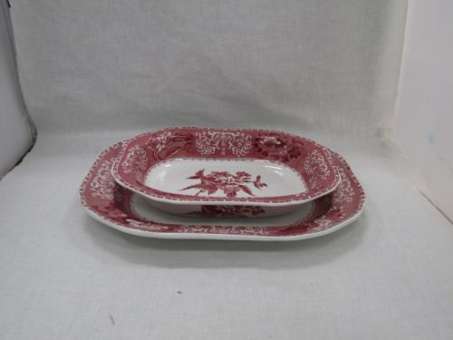 Vintage Spode S Camilla Copeland Pink Rectangle Serving Bowl Plate