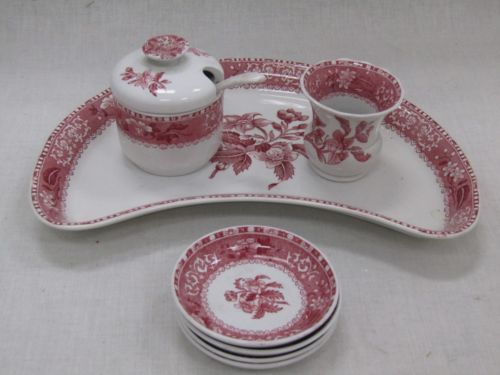 Vintage Spode S Camilla Copeland Set Salt Dishes Sugar Bowl